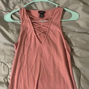 Cute light pink dressy tank top